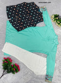 Silk Kurta With Micro Cotton Pant And Georgette Koti-ISKM2308KF-1597