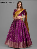Brocade Lehenga With Silk Brocade Blouse And Banarasi Silk Dupatta-ISKWLH21095151