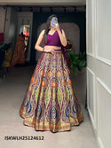 Banarasi Silk Lehenga And Georgette Blouse Attached With Dupatta-ISKWLH25124612