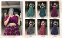 Sequined Crushed Georgette Lehenga With Blouse-ISKWLH3001NNK1100