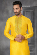 Men's Silk Kurta With Cotton Pajama-ISKM16031239