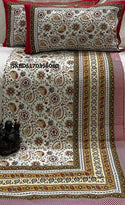 Printed Cotton Bedsheet With Pillow Cover-ISKBDS170356060
