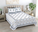 Printed Cotton Bedsheet With Pillow Cover-ISKBDS170356078