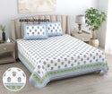 Printed Cotton Bedsheet With Pillow Cover-ISKBDS170356075