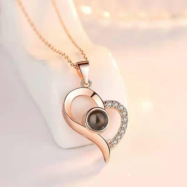 2023 Hot Valentine's Day Gifts Metal Rose Jewelry Gift Box Necklace For Wedding Girlfriend Necklace Gifts - Ishaanya