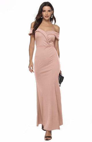 V-Neck Split Banquet Evening Dress And Long Skirt - Ishaanya