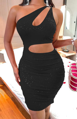 Women's Sexy Skinny Off Shoulder Tank Top Dress - Ishaanya