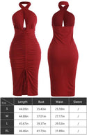 Ladies Fashion Backless Wrap Bust Body Dress Dress Dress - Ishaanya